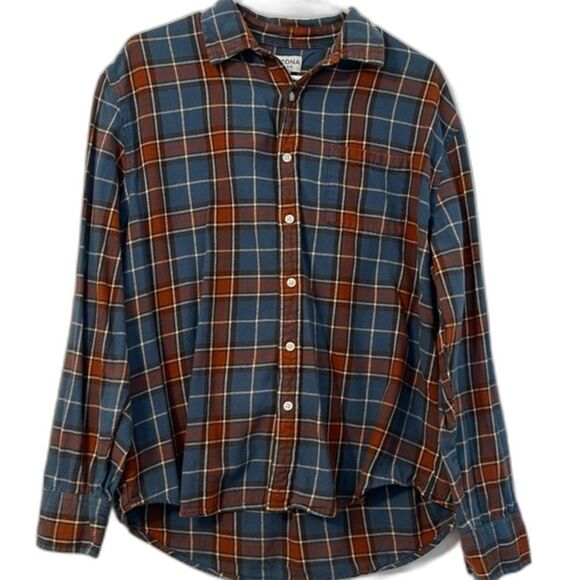 Arizona Jean Company Tops - VTG Arizona Jean Plaid Flannel Button Up Womens Medium Cabin Outdoor 90s Y2k